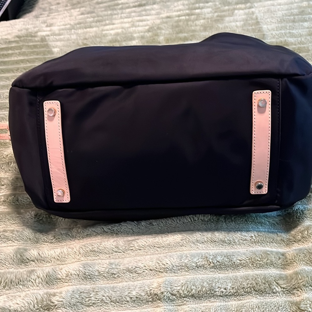 Kate Spade navy nylon bag a leather large shoulder bag - Picture 8 of 15